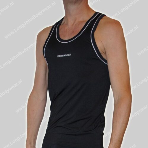 Emporio Armani Mesh Tank-Top-0 Emporio Armani Mesh Tank-Top-0