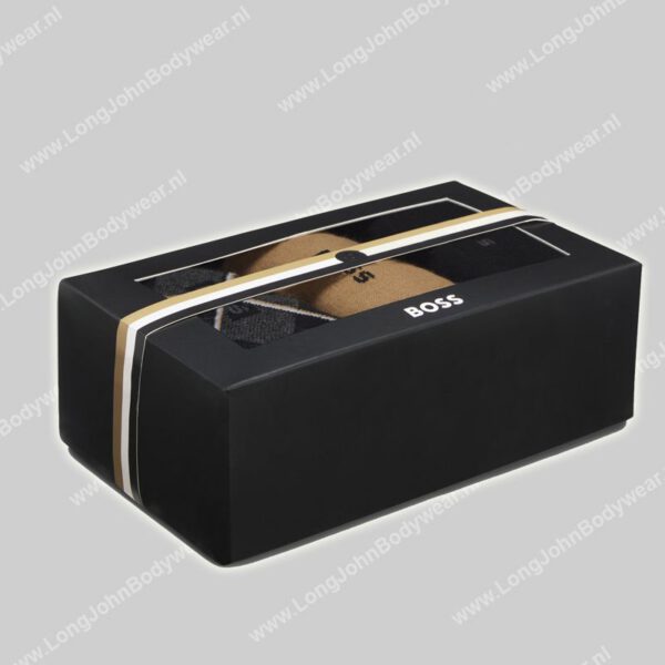 Hugo Boss 3-pack sokken Giftset Argyle