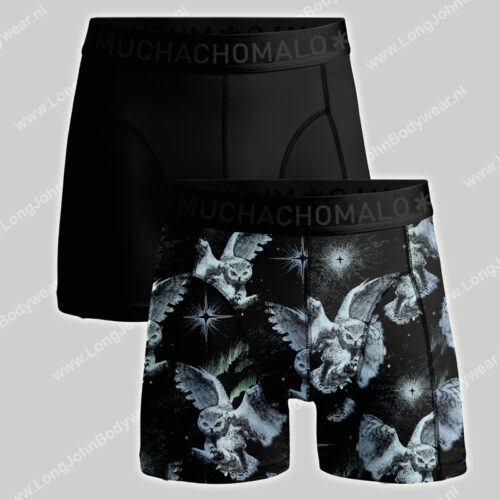 MOD-SNOWOWL1010-01 MuchachoMalo Snowowl 2-Pack Shorts Cotton Modal