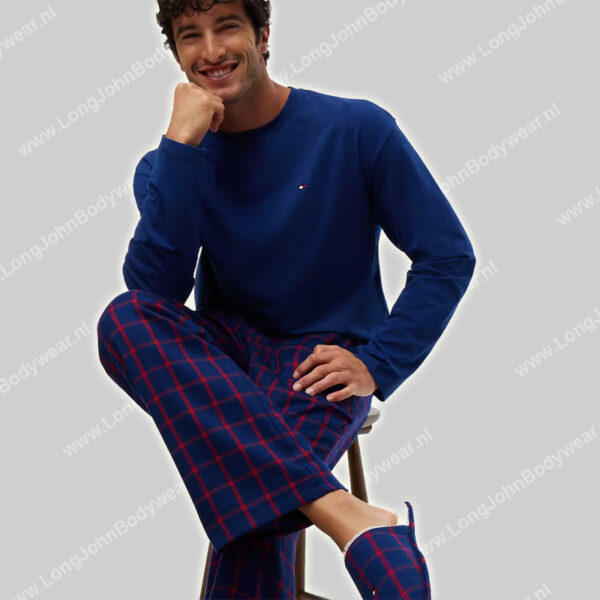 Tommy Hilfiger PJ L/S Flannel Pant en Slippers