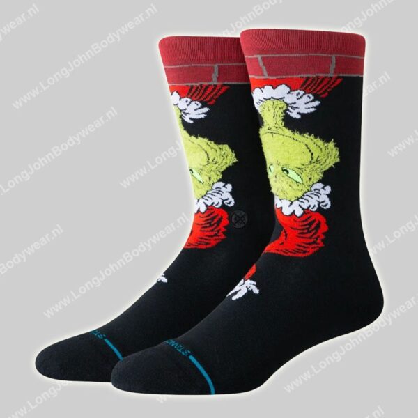 Stance Sokken Grinch Down the Chimney Crew-0