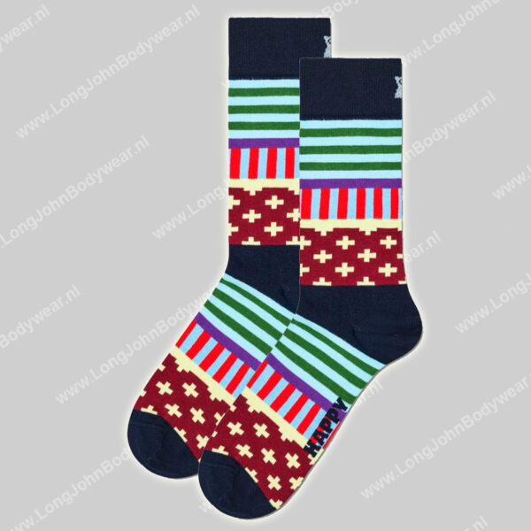 Happy Socks Blocked Striped Sock-0